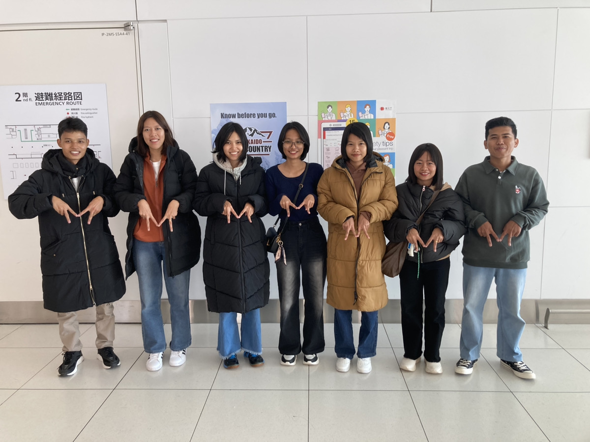 北海道の飲食店に配属予定のミャンマー特定技能外国人材7名が入国しま